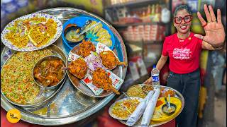 Bengali Didi Ki Biggest Fast Food Wali Bahubali Thali In Kolkata l Kolkata Street Food