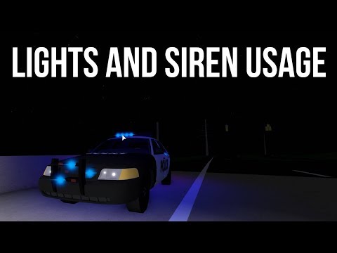 Light And Siren Usage Tutorial Ud Police Academy Ep 4 Youtube - police car with working siren roblox
