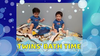 TWINS' BATH TIME!