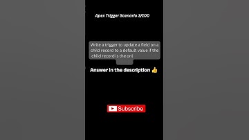 Apex Trigger Scenario -3 #apextrigger #apex #salesforce #salesforcedeveloper #salesforcecareer