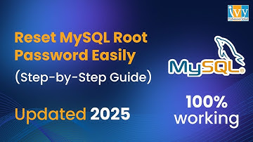How to Reset MySQL Root Password in Windows | Updated 2025 | Reset Forget Password in MySQL