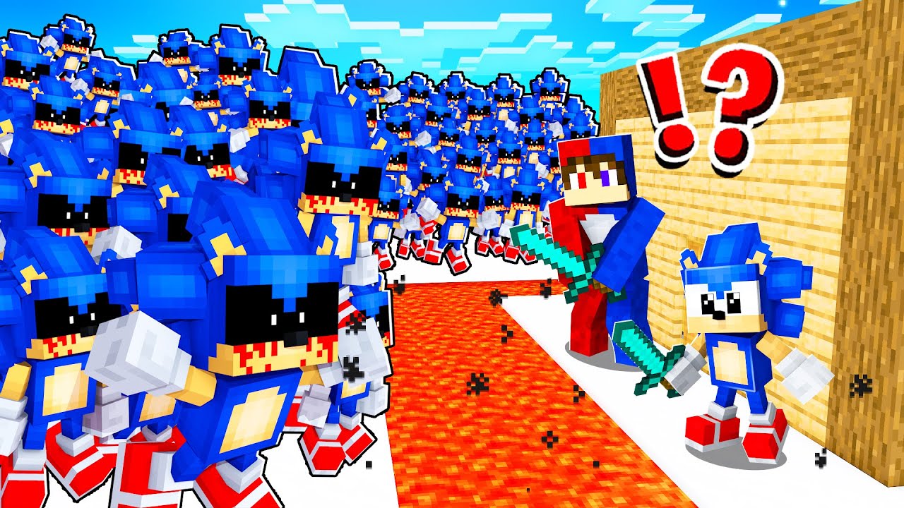 10000 SonicExe Vs La Casa Ms Segura De Minecraft 