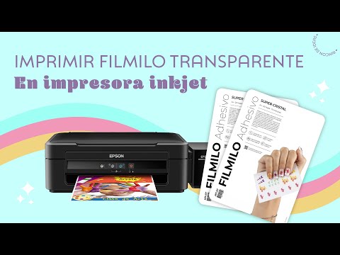 ¿Cómo IMPRIMIR papel AUTOADHESICO TRANSPARENTE en impresoras INKJET?