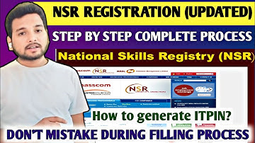 NSR Registration Filling Process 2024🔥| NSR For Infosys,TCS, Wipro | Easy Online Application Process
