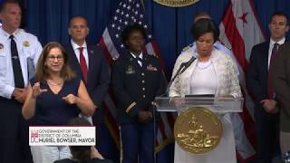 Mayor Bowser Hosts Public Safety Briefing on Fourth of July, 6/28/19