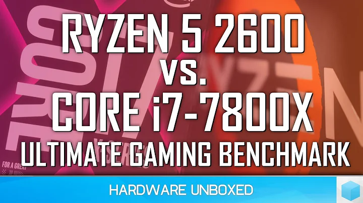 코어 i7 7800X vs. 라이젠 5 2600: 37 게임 벤치마크 비교!