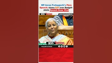 MP- Imran Pratapgarhi’s Fiery Speech; slams BJP over Budget ##trending #viralshort #shorts #video
