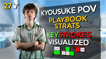 🔥KYOUSUKE POV IN NUKE! (KEYSTROKES VISUALIZED) - FACEIT GAMEPLAY | CS2 POV