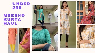 Under 299 Meesho Haul | Kurtas From Rs  242 to Rs 299