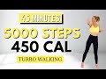 🔥5000 STEPS TURBO WALKING🔥FAST WALKING for WEIGHT LOSS🔥KNEE FRIENDLY🔥NO JUMPING🔥FAT BURNING CARDIO🔥