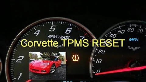 C6 Corvette TPMS Reset 2005-2009