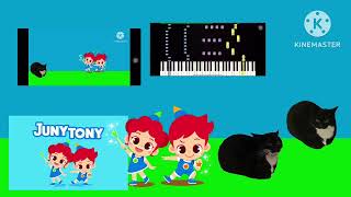 Juny and Tony with Maxwell cat is piano and voices