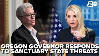 Download Lagu Oregon Governor Tina Kotek responds to AG Pam Bondi's threats of legal action on sanctuary status MP3