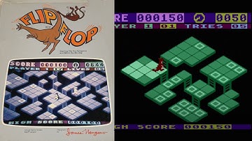 Flip and Flop (Atari 8-bit) - Antstream 1-Life Highscore Tournament Attempt