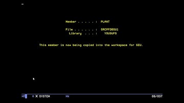 AS/400 - Source Entry Utility - Creating Physical File Member