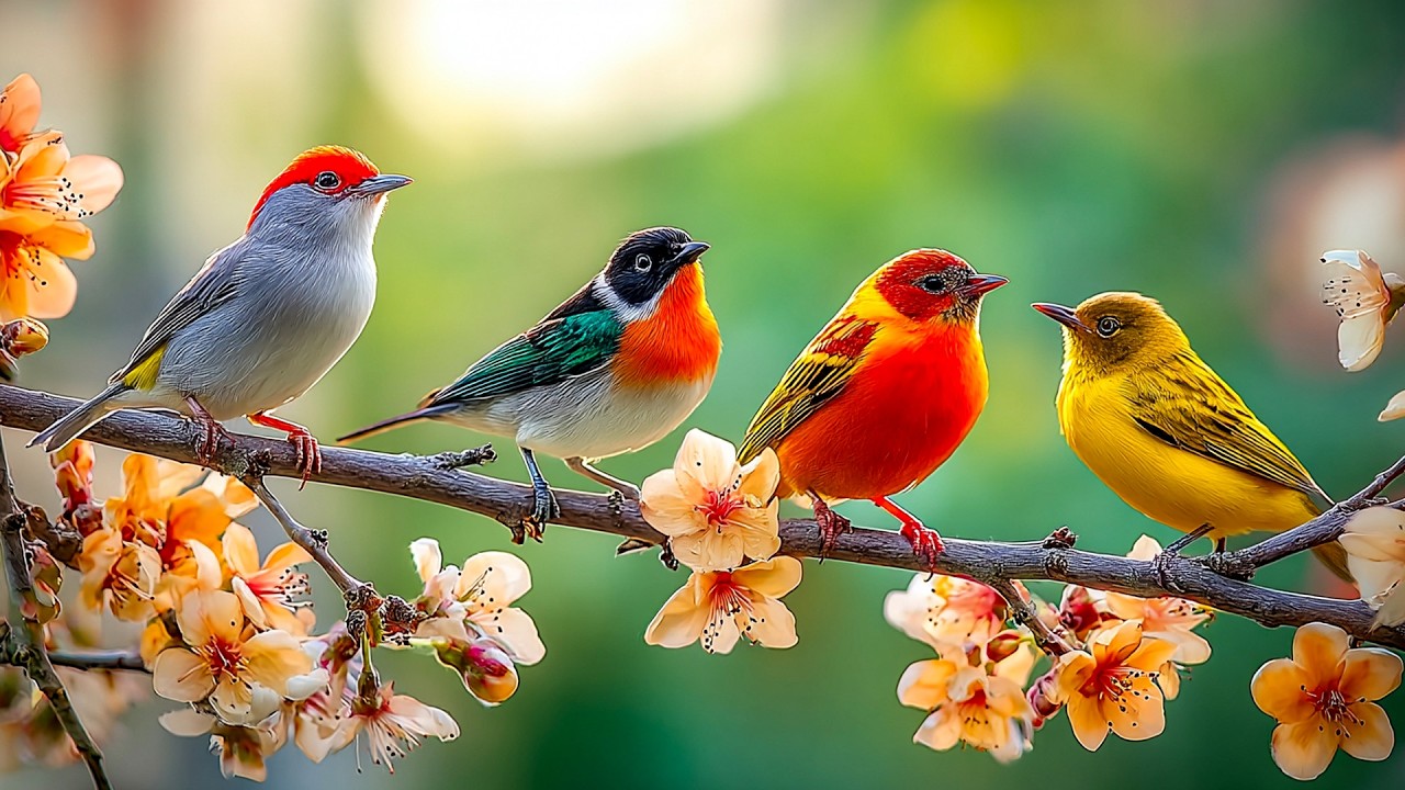 🍃 Calming Piano & Bird Sounds - Alleviate Anxiety, Improve Concentration & Boost Relaxation 💫