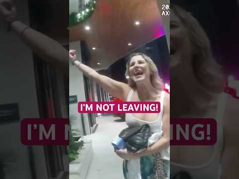 Wild Florida Woman Gets Kicked Out of Hotel #police #bodycam #cops #policeofficer #drama #karen