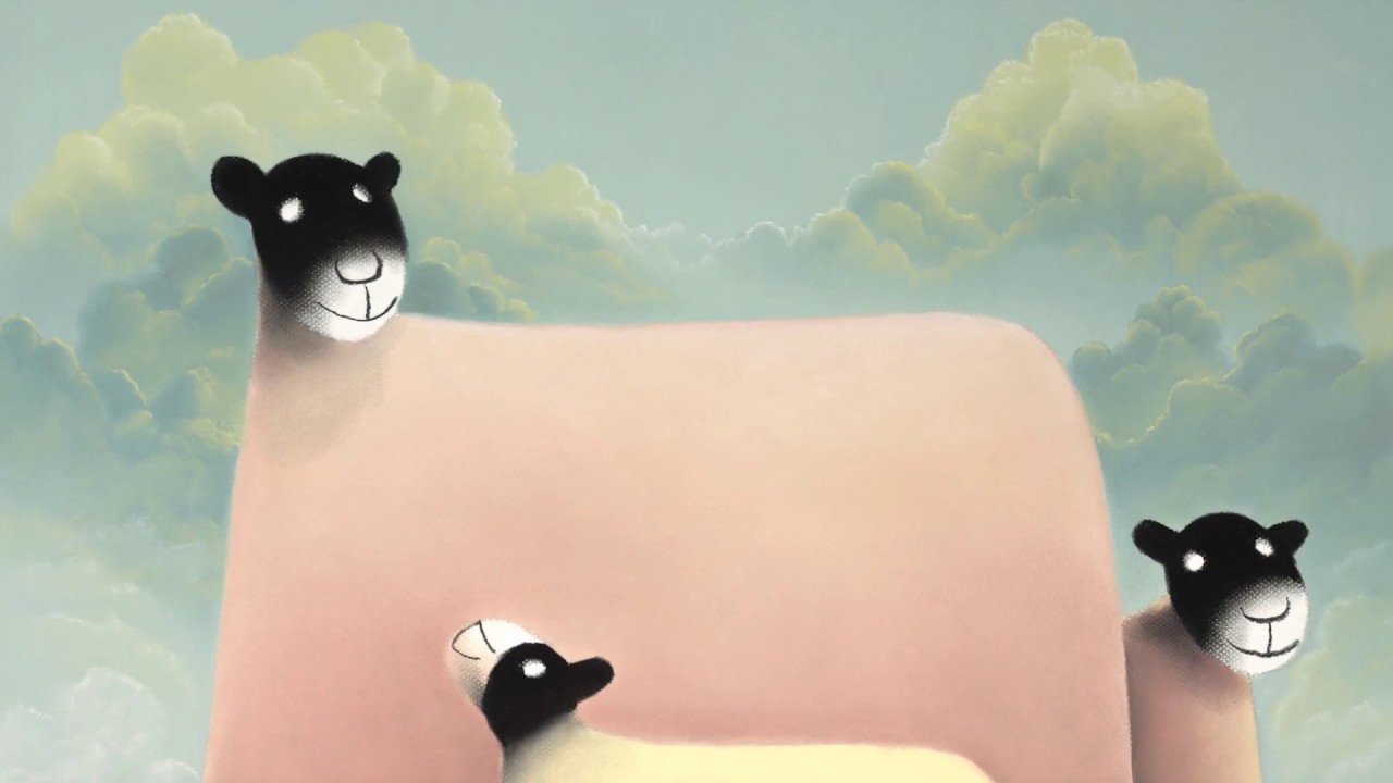 Artist Mackenzie Thorpe - Family sheep