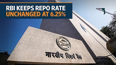 RBI keeps repo rate unchanged at 6.25% after monetary policy meeting
