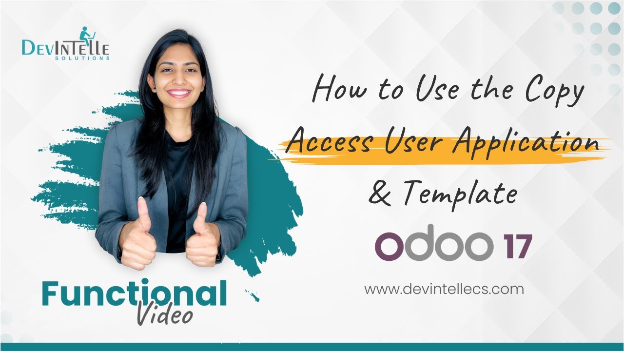 How to Use the Copy Access User Application and Template in Odoo App