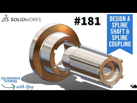 The geometric establishment of the spline shaft and the spline