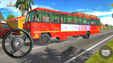 Real Tata Bus Village Route Driving Game - Indian Sleeper Bus Simulator - Bus Game Android Gameplay 