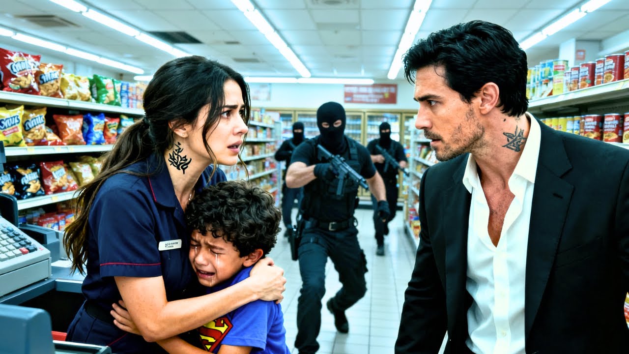 Pénztáros megvédett egy 7 évest a rablás közben — A maffiafőnök meglátta a tetoválást a nyakán