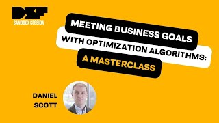 Celebrity Meeting Business Goals with Optimization Algorithms - Data Science Festival Wealth