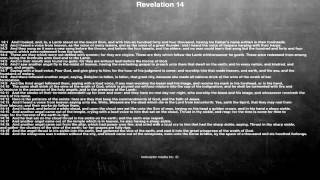 Bible reading, Revelation 14, And I looked, and, lo, a Lamb stood on the mount Sion, and with hi