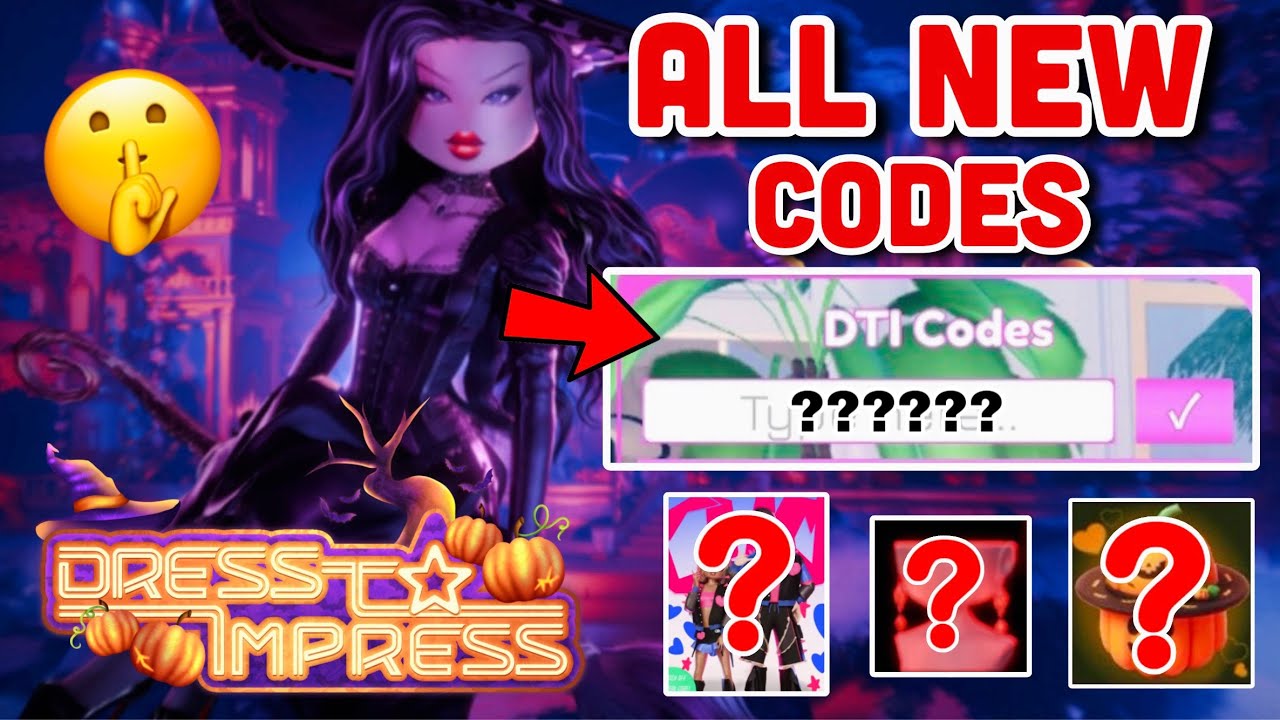 ALL *NEW* SECRET CODES IN DRESS TO IMPRESS HALLOWEEN UPDATE - YouTube