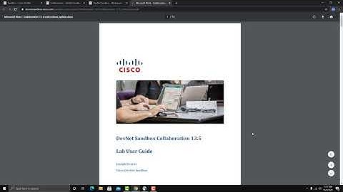 How to Reserve a DevNet Sandbox - Collaboration