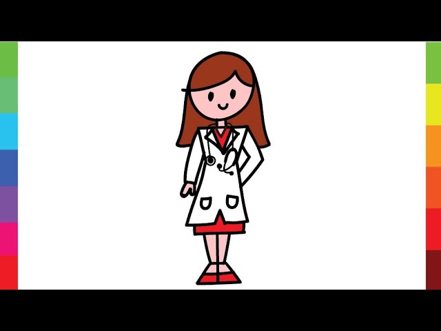 COMO DESENHAR UMA MÉDICA FOFA FÁCIL/HOW TO DRAW A DOCTOR /CÓMO