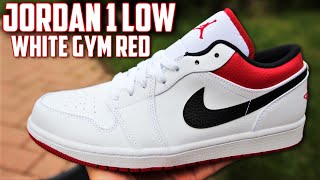 Air Jordan 1 Low White Gym Red University Review and On-Feet!