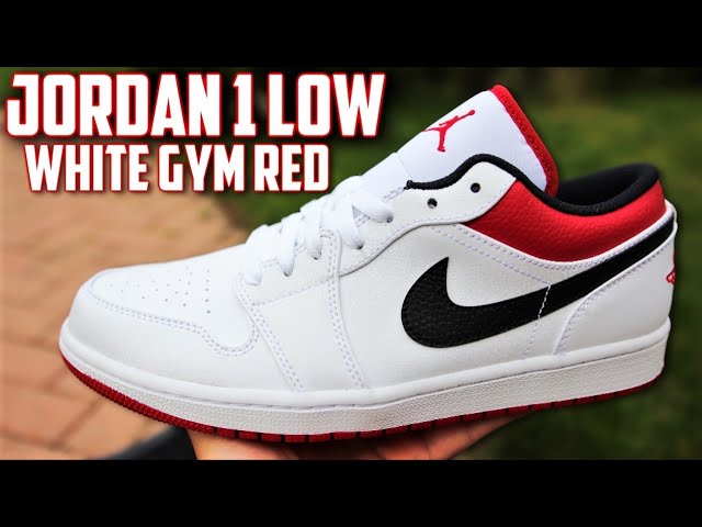 Air Jordan 1 Low White Gym Red 