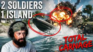 2 Soldiers 1 Island...And All The Redberries One Could Slang Lead @