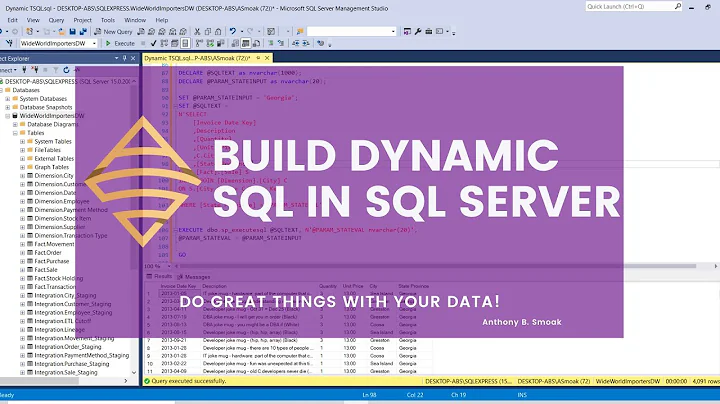 Build Dynamic SQL in SQL Server