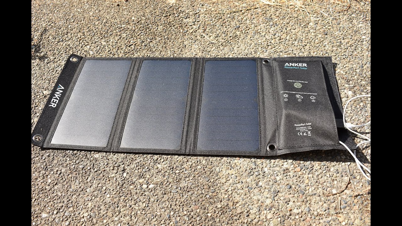 ANKER 21w PowerPort Solar Charger YouTube