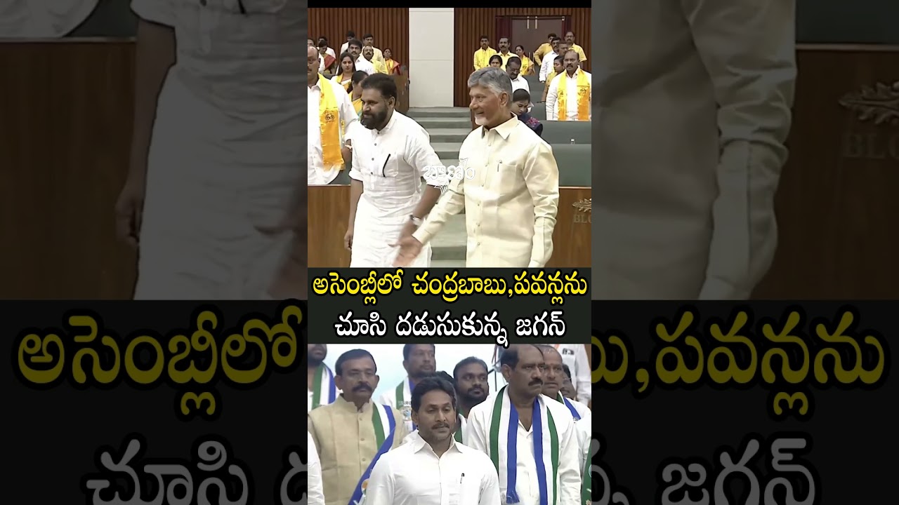 అసెంబ్లీలో చంద్రబాబు పవన్ లను చూసి దడుసుకున్న జగన్
