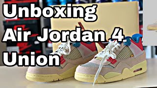 UNBOXING AND REVIEW AIR JORDAN 4 UNION (bhs indonesia)