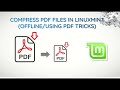 Compress PDF files in Linux