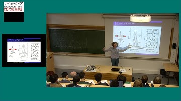 Optical lattices, Lecture 1