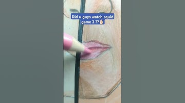 ✨ I tried drawing PLAYER 456 from SQUID GAME 2 in 1 hour vs 10 mins ..Prt 2 #art #squidgame #shorts