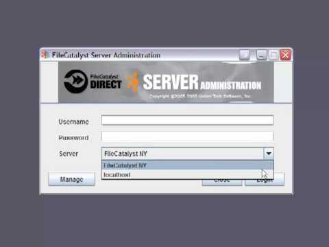 Using the FileCatalyst Server Administration Tool
