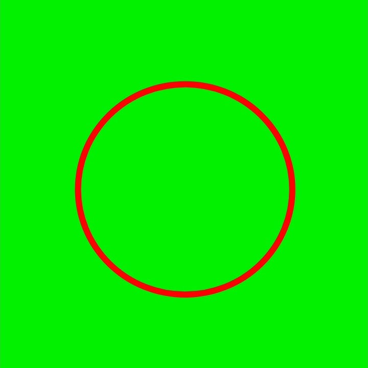 green screen circle animation Red round green screen circle animation video