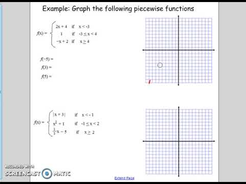 Evaluating & Graphing Piecewise Functions - YouTube