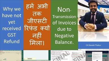 Non-Transmission of invoices due to negative balance| Table 3.1(b) of GSTR-3B|Table 6-A of GSTR-1