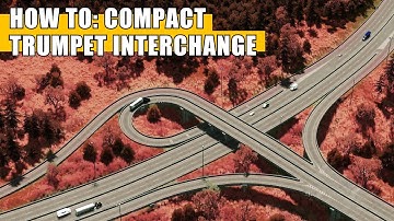 How To Build a COMPACT Trumpet Interchange in Cities Skylines!