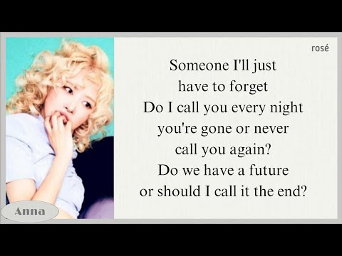 ROSÉ CALL IT THE END Karaoke With Lyrics 