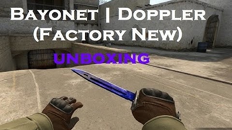 CSGO | ☆ Bayonet Doppler (Factory New) Chroma KNIFE case opening