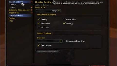 Routes and Gathermate Addons for World of Warcraft